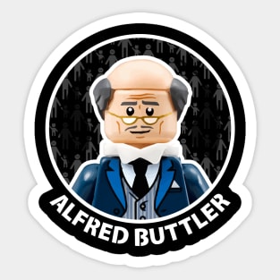 Alfred Buttler with two Tees - Parental Lock - Single Sticker